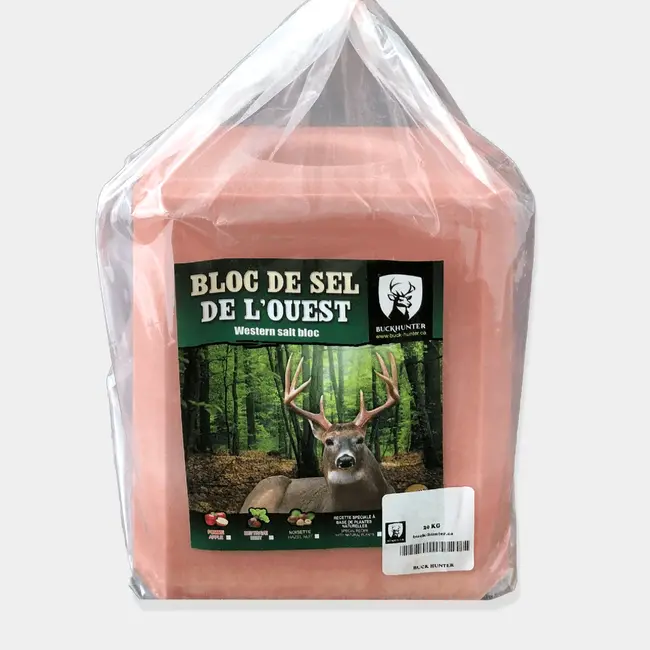 Bloc De Sel De L'Ouest Buck Hunter Aux Pommes 20Kg