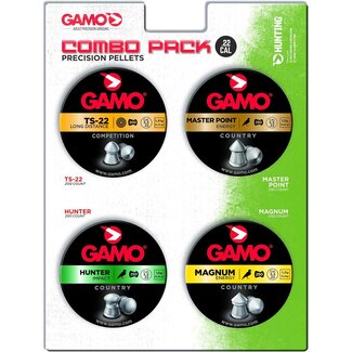 GAMO Gamo .22 Cal Pellet Set (TS-22, Hunter, Magnum, Master Point)