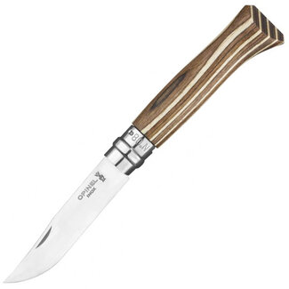 OPINEL Opinel No8 Inox Brown Laminated Birch Knife
