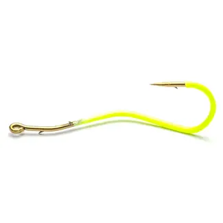 MUSTAD Mustad Ultra Point Slow Death Chartreuse #4 Hooks 8/pk