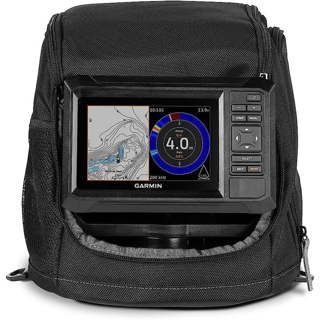 Ensemble Sonar Portatif Garmin Echomap UHD2 55CV Navionics 4 Saison  avec Sonde Été/Glace