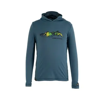 Connec Outdoors Chandail Connec Hoodie Mistral Indian Teal Avec Moustiquaire - Junior