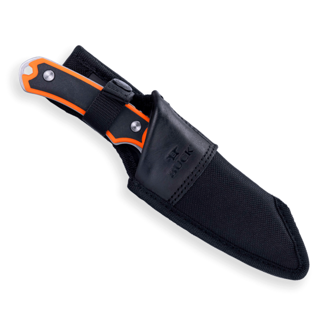 Buck Alpha Guide Orange and Black Fixed Blade Knife