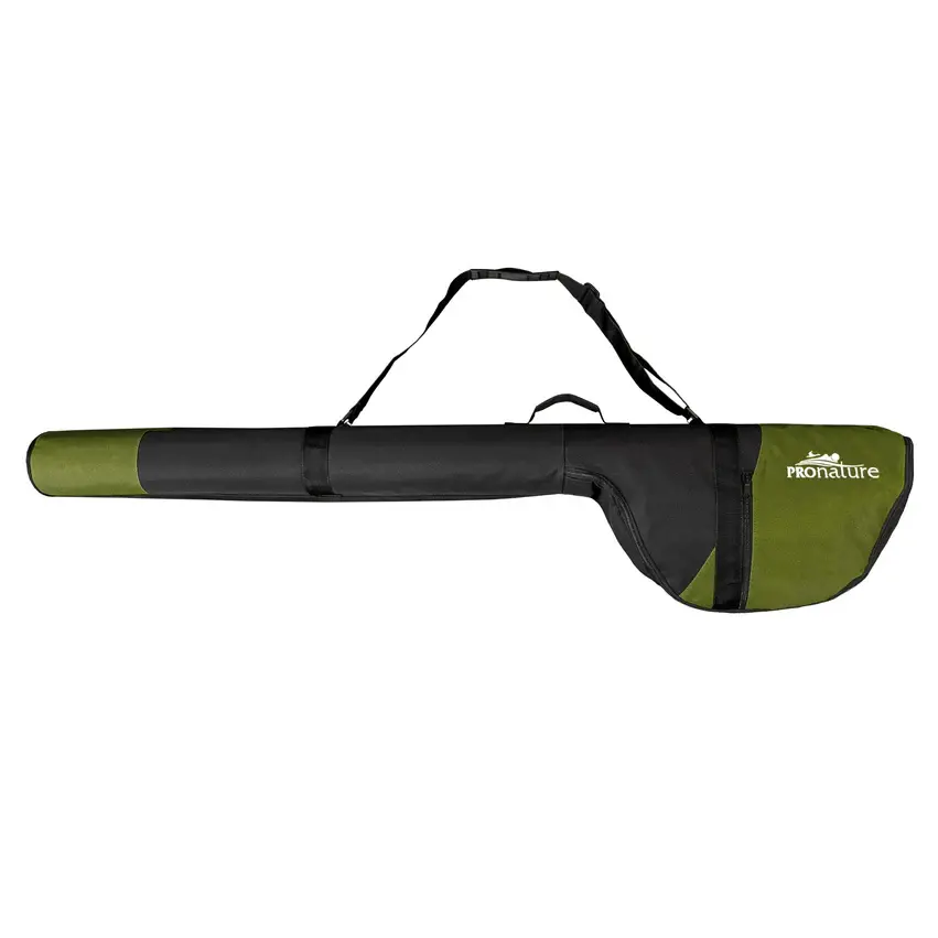 Étui pour Canne à Pêche Portable Pliable Sac de Rangement pour Canne à Pêche Extensible Tube de Voyage avec Anneau Suspendable