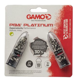 GAMO Plombs Gamo PBA Platinum Cal.177 100/pqt