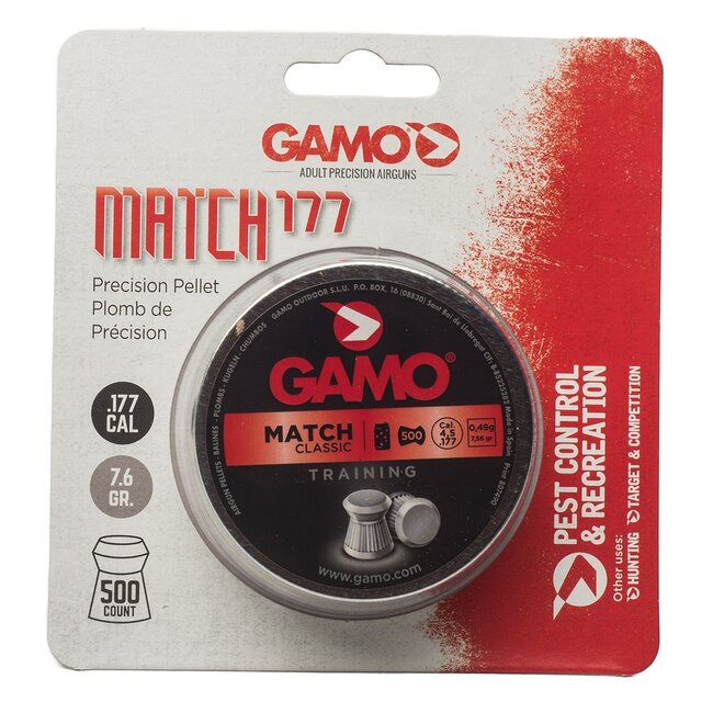Plombs Gamo Match Cal.177 500/pqt