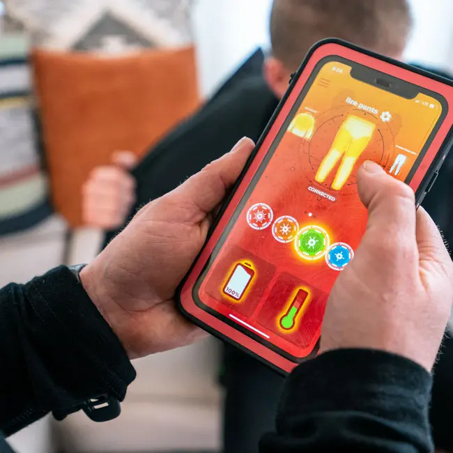 Pantalon Sous-Vêtement Chauffant Mobile Warming  7.4V Homme Noir 3XL