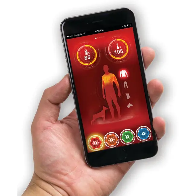 Alpine Men's Mobile Warming Heated Coat Black L