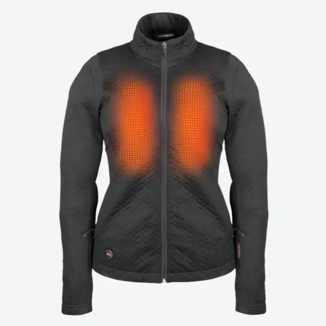 Mobile Warming Sierra Women's Heated Black Coat L