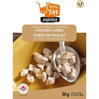 HAPPY YAK Cubes de Poulet Cuits et Lyophilises Happy Yak 50gr