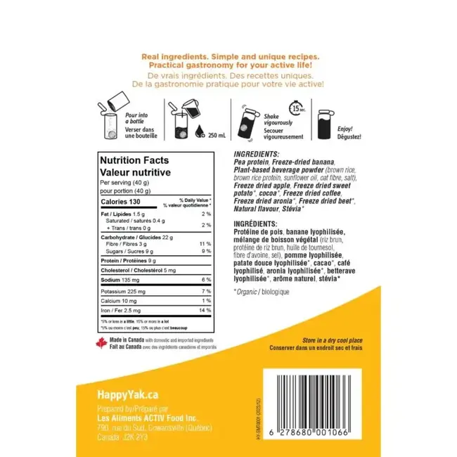 Happy Yak Mocha Indulgence Smooth-ease 40gr