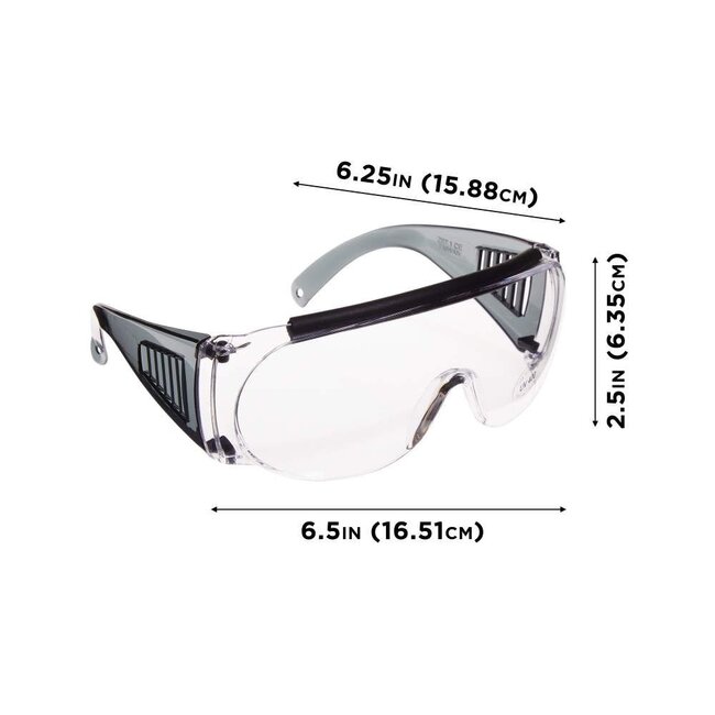 Allen Fit Over Clear Lens Protective Glasses