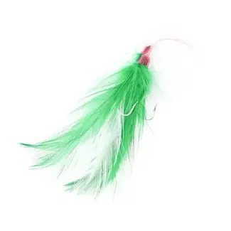 MUSTAD Mustad Mackerel Rigged Fly 4/0 40LB Green/White