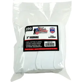 PRO-SHOT Pro-Shot Gun Cleaning Patches Cal.12-16  250/pkg