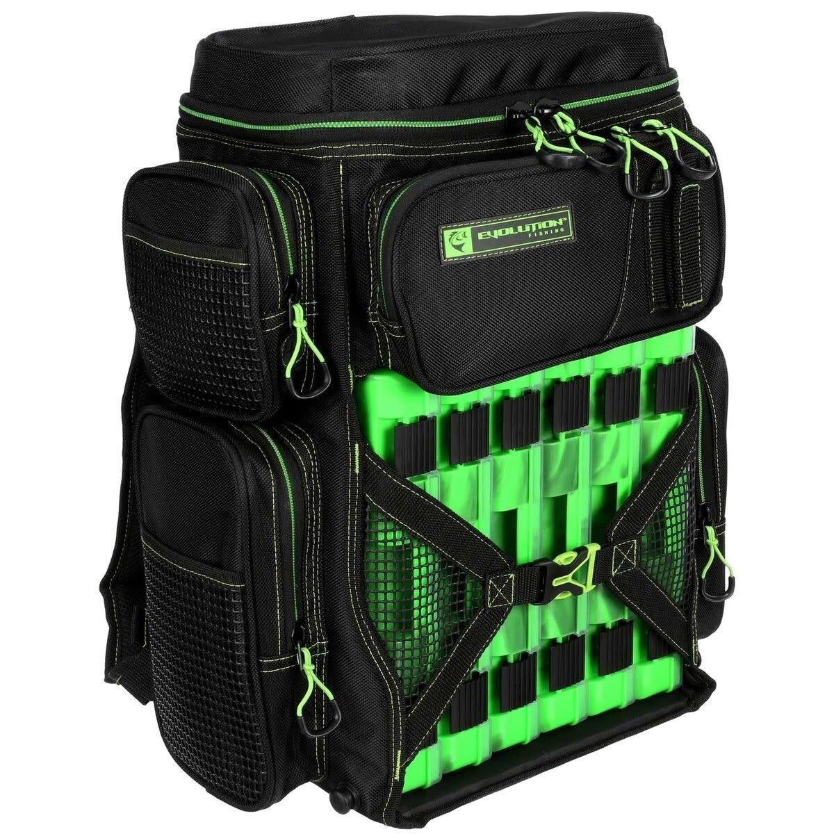 Sac à Dos De Pêche Evolution Outdoor 3600 Drift Tackle - Vert - Multi-poches - Référence 34013-EV
