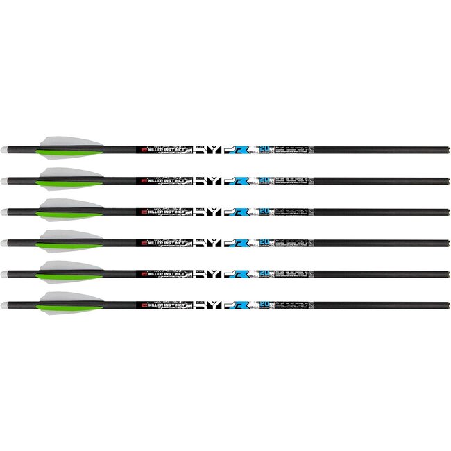 Killer Instinct Hypr Lite 20" Crossbow Arrows 6/Pk