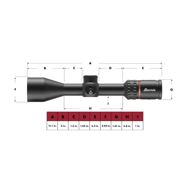Télescope Burris Fullfield 3-12X42mm Plex KSD