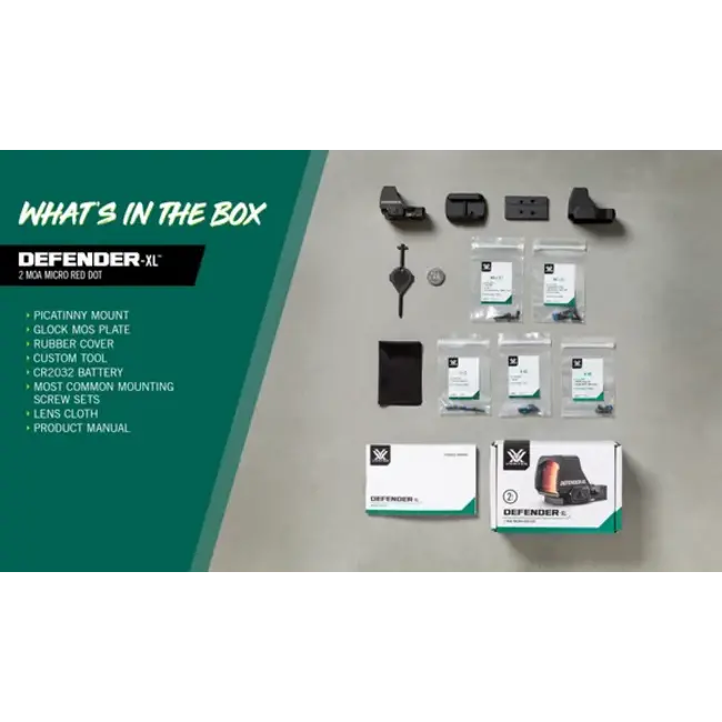 Viseur Point Rouge Vortex Defender XL 2 MOA