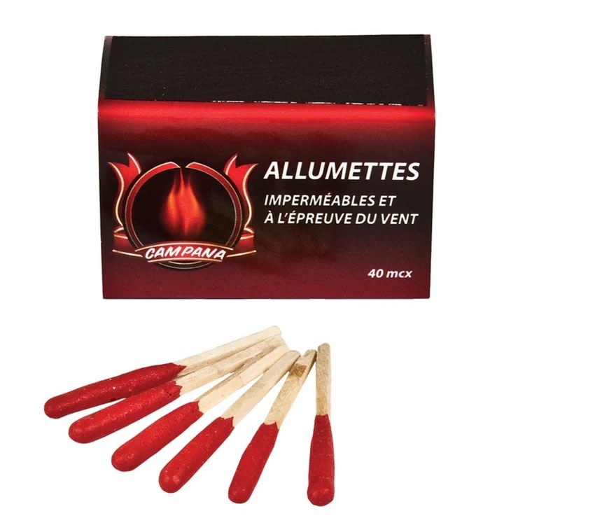 Kit d'allumettes de survie étanches – 20/40/60 allumettes de