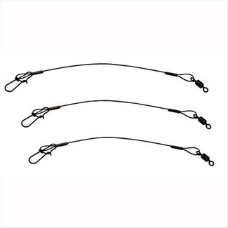 EAGLE CLAW Bas de Ligne en Acier Eagle Claw 9'' 30 lbs 3/pqt