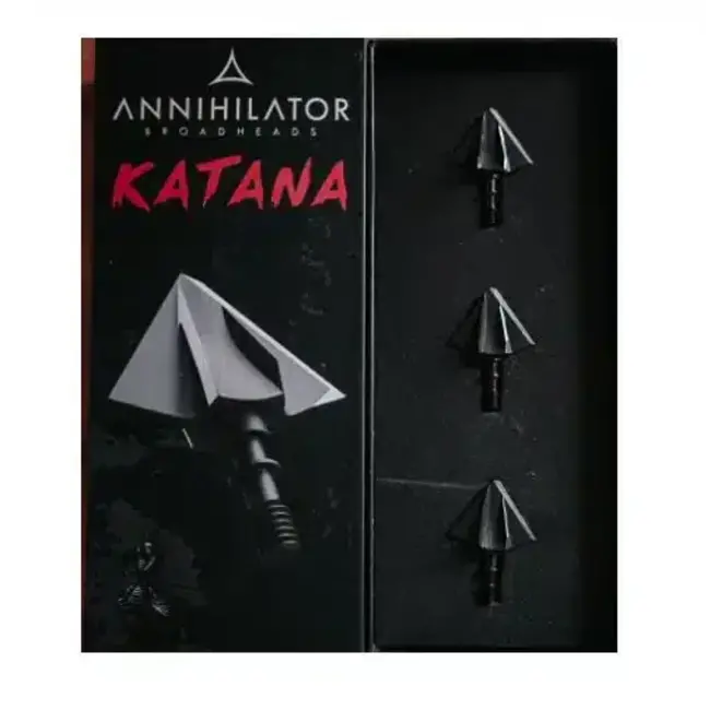 Pointe de chasse fixe Annihilator Katana –  100 grains, 2 lames