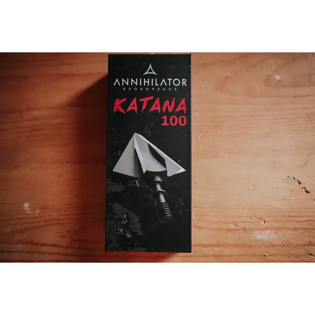 Pointe de chasse fixe Annihilator Katana –  100 grains, 2 lames