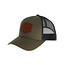 Casquette Buck Knives Logo en Cuir OD Green