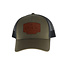 Casquette Buck Knives Logo en Cuir OD Green
