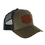 Casquette Buck Knives Logo en Cuir OD Green