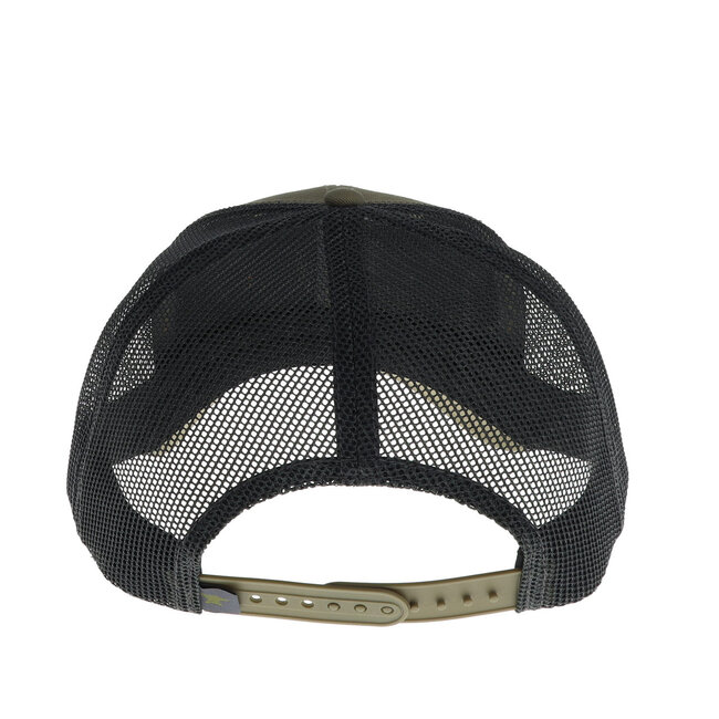 Buck Knives Logo Leather OD Green Cap