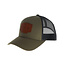 Casquette Buck Knives Logo en Cuir OD Green