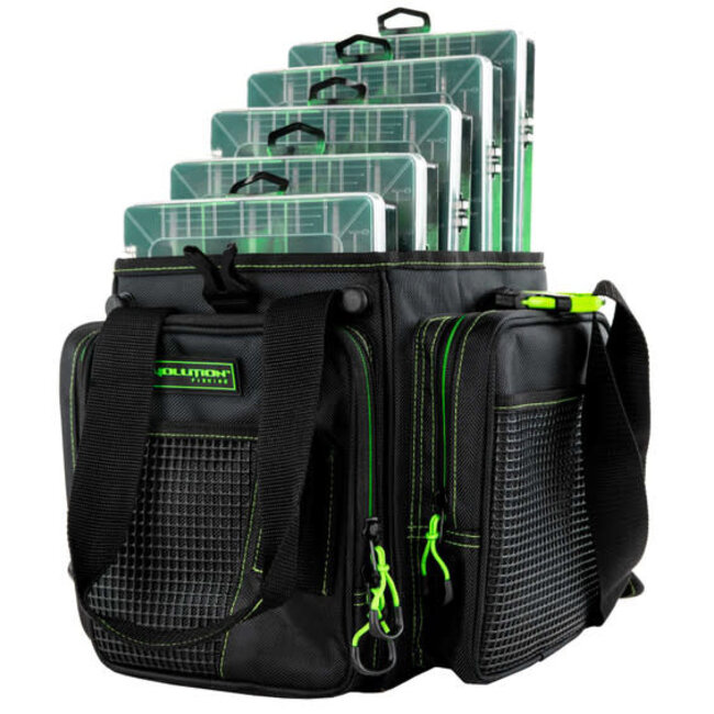 Sac de Pêche Evolution Drift Series 3600 avec 5 Plateaux de Rangement Vert et Noir