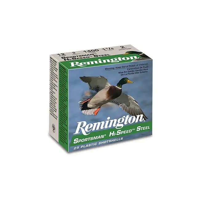 Remington Sportsman Hi-Speed ​​Steel 12ga 3'' 1-1/4 #4 Ammunition