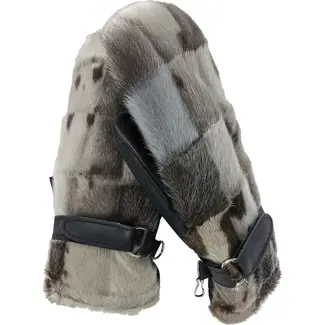 BILODEAU Bilodeau Seal Fur Short Mittens Natural