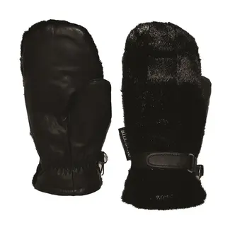 BILODEAU Bilodeau Seal Fur Short Mittens Black