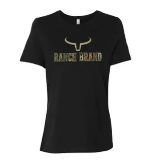 Ranch Brand Ranch Brand Women's Black/Camo T-Shirt