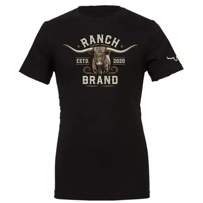 Ranch Brand Steer 3 Men's Black T-Shirt