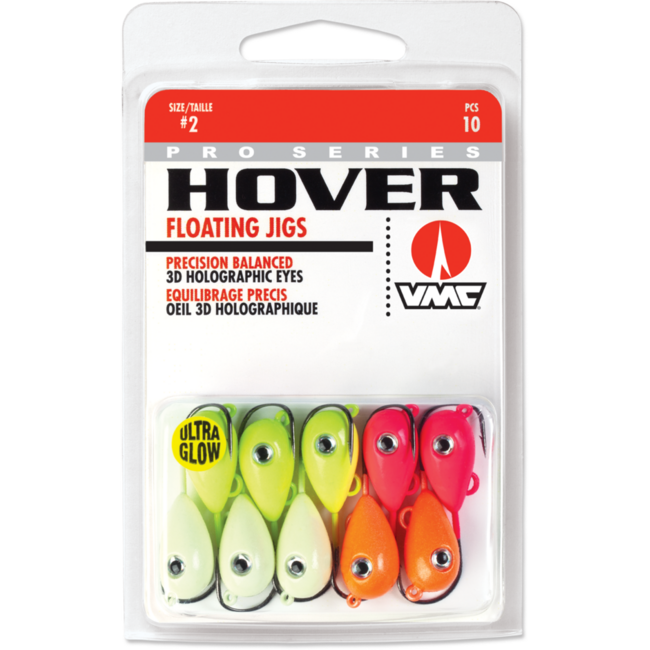 Vmc Hover Floating Jigs 10/Pack Glow