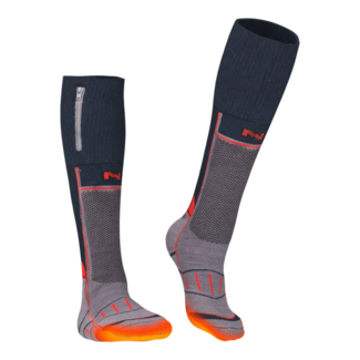 Mobile Warming Mobile Warming 3.7V Unisex Heated Socks Grey/Orange/Blue