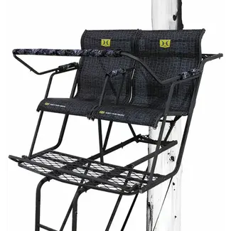 Hawk Hawk Big Denali Double Tree Stand 51''X17''X18' High - 500lbs