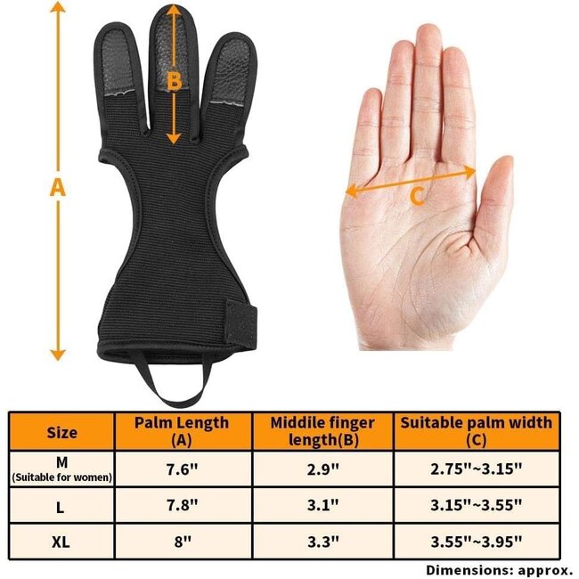Bear 3-Finger Archery Glove