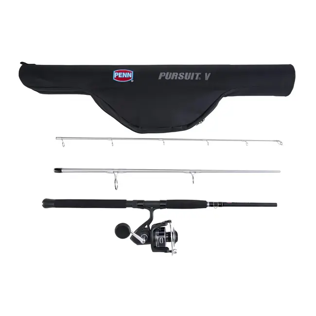 Ensemble de voyage lancer léger PENN Pursuit® V 7 pi MH avec moulinet 6000 – 3 pièces