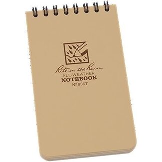 Rite in the rain Carnet Rite in the Rain 3''x5''  Tan