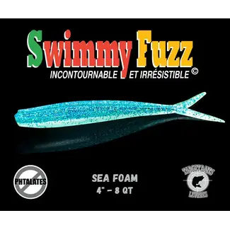 TARGET BAITS Target Baits Swimmy Fuzz 4'' Jigs  8/pqt