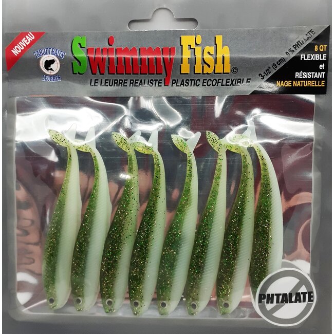 Jigs Target Baits Swimmy Fish 3 1/2'' 8/pqt