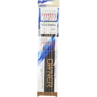 OWNER Hameçons Dual Hook Walleye Craw Rig #4 Red 6/Pqt