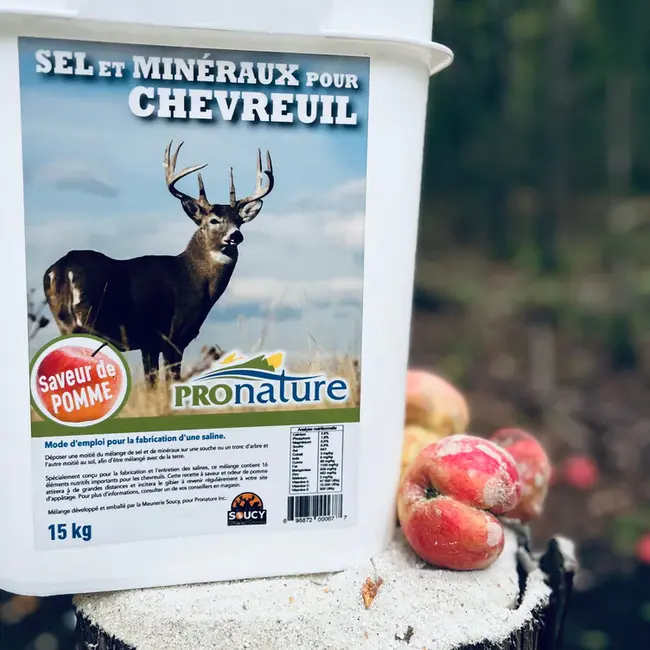 Sel et Minéraux Pronature Chevreuil Chaudière 15kg