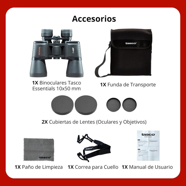 Tasco Porro 10x50mm Binoculars