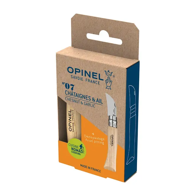 Opinel #7 Stainless Steel Chestnut & Garlic Knife