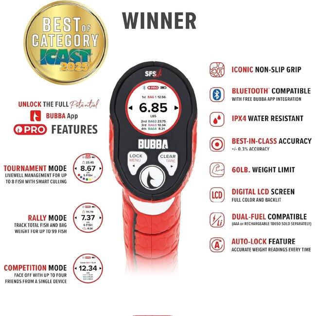Bubba Smart Lite Fish Scale 60lbs